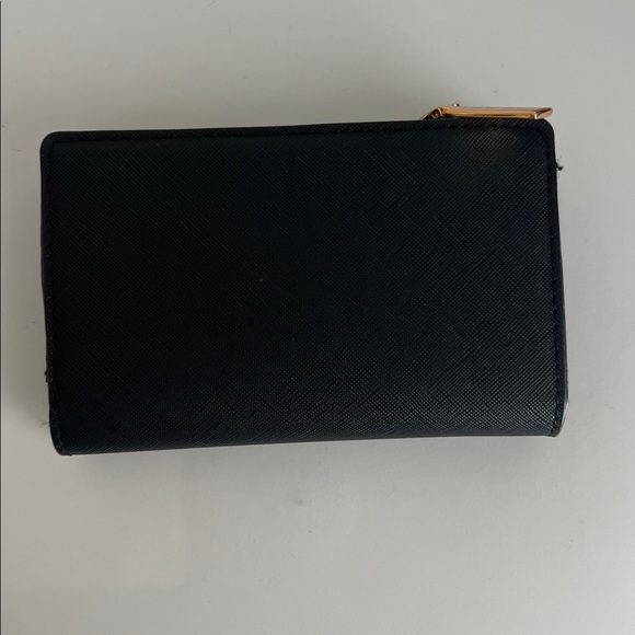 NWOT Anne Klein Black Wallet with Gold Accents - Picture 2 of 6